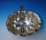 Russian .84 Silver Serving Bowl w/ Handle Feet Grapes and Grape Leaves (#5347)