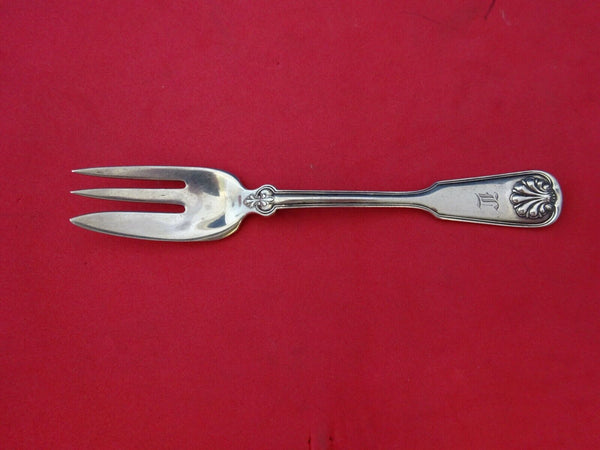 Shell and Thread by Tiffany and Co Sterling Silver Caviar Fork 3-Tine 5 1/2"