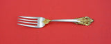 Grande Baroque Gold Accent by Wallace Sterling Silver Salad Fork 6 1/4