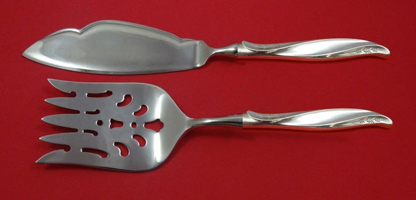 Pine Spray by International Sterling Silver Fish Serving Set 2 Piece Custom Made