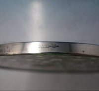Webster Glass Trivet with Sterling Silver Overlay Floral 6" (#5418)