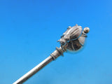 Ball End by George Sharp Sterling Silver Macaroni Server Bright-Cut w/Bug 11"