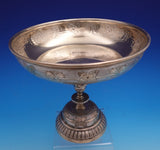 Tane Mexican Sterling Silver Centerpiece Pedestal Bowl with Gilt Accents (#9108)