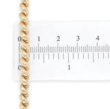 VIntage 14k Yellow Gold Solid Link San Marco Shrimp Bracelet 7" (#J7035)
