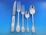 Renaissance by Plasait Orfevres Sterling Silver Flatware Set Service Dinner 72pc