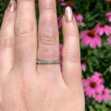 14k White Gold Scott Kay Genuine Natural Diamond Wedding Band Size 6.5 (#J6907)