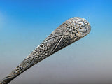 Antique Engraved by Tiffany and Co Sterling Silver Berry Spoon Fluted 9"