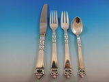 Danish Crown by Frigast Sterling Silver Flatware Service for 8 Set 79 pcs Dinner