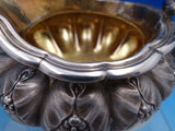 Edward Barnard English Georgian Sterling Silver Tea Set 4pc 3-D Gourds (#7502)