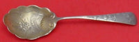 Chrysanthemum by Gorham Sterling Silver Berry Spoon GW Bright-Cut 8 7/8"