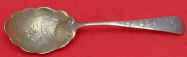 Chrysanthemum by Gorham Sterling Silver Berry Spoon GW Bright-Cut 8 7/8"