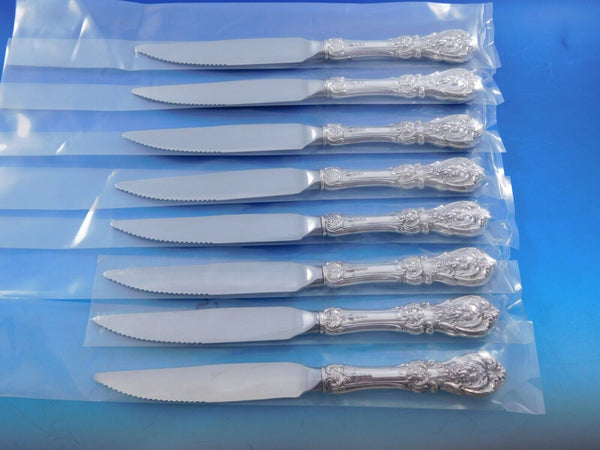 Francis I by Reed & Barton Sterling Silver Steak Knife Set of 8 Custom 8 1/2"