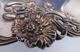 Black Starr & Frost Sterling Silver Fruit Bowl Poppy Motif #1134 12" (#7840)
