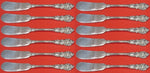 Sir Christopher by Wallace Sterling Silver Butter Spreader flat handle Set 12pc