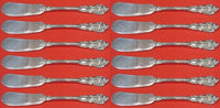 Sir Christopher by Wallace Sterling Silver Butter Spreader flat handle Set 12pc