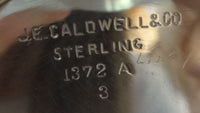 J. E. Caldwell Sterling Silver Sugar Bowl with Ornate Pattern (#1058)
