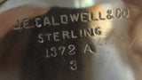 J. E. Caldwell Sterling Silver Sugar Bowl with Ornate Pattern (#1058)