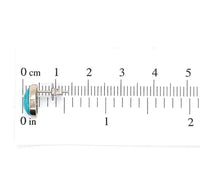 14k White Gold 2.74ct TW Genuine Natural Kingman Turquoise Stud Earrings #J6108
