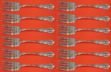 Georgian Rose by Reed & Barton Sterling Silver Salad Fork Set 12 pcs 6 1/4"