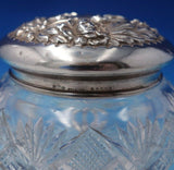 Cluny by Gorham Sterling Silver Powder Jar with Cut Crystal #S2509 (#3140)