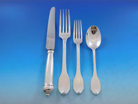 Cannon Handle by Boin-Taburet French 950 Silver Flatware Set Service Paris 22 pc
