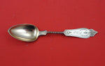 Duhme Brite Cut Sterling Silver Teaspoon rose gold twist handle 5 3/4"