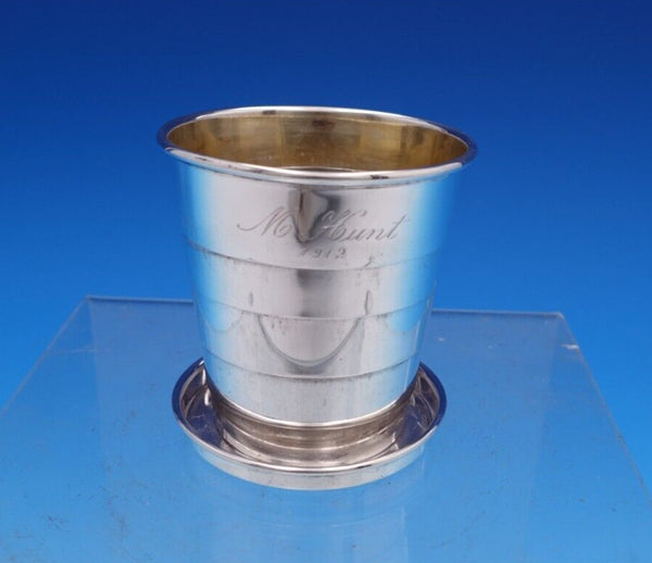 Sterling Silver Traveling Cup w/ Gold Washed Interior #2264 2 1/4" x 2" (#7757)