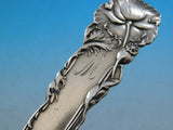 Raphael by Alvin Sterling Silver Tomato Server Pierced with Poppy Flower 8 1/4"