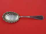 Filigree Handle by Dirksen Sterling  Preserve Spoon Pattern A fluted 7 1/4"