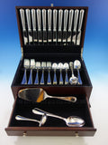 Mauriziano by Schiavon Italy Sterling Silver Flatware Set 12 Dinner 63 PC New