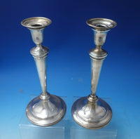 RC English Sterling Silver Candlestick Pair 10 3/4" x 4 3/4" (#5766)