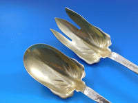 Lap Over Edge by Tiffany and Co Sterling Silver Salad Serving Set 2pc Gourd Leaf