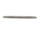 18k White Gold Wedding Band Ring Dated 1929 Size 9.25 Jewelry (#J7280)