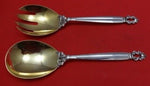 Acorn by Georg Jensen Sterling Silver Salad Serving Set 2pc FH AS GW 9 1/4"
