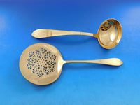 Faneuil Gold by Tifffany Sterling Silver Flatware Set Service Vermeil 133 pc Din