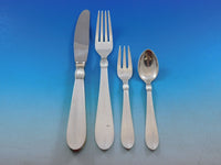 Baronesse by Jens Andersen Sterling Silver Flatware Set Service Danish 46 pcs