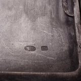 Russian .875 Silver Card Case Engraved Flower and Ribbon c. 1908-1926  (#6928)