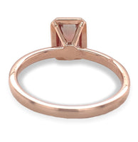 14k Rose Gold 1.00 Carat Genuine Natural Oregon Sunstone Solitaire Ring (#J7160)