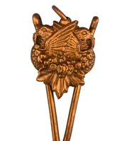 Victorian Brass Skirt Lifter with Pair of Birds Both Sides 5 1/4" (#J1340)