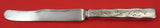 Lap Over Edge Acid Etched by Tiffany and Co Sterling Dessert Knife HHAS Foliage