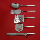 English Shell by Lunt Sterling Silver Brunch Serving Set 5pc HH WS Custom Made