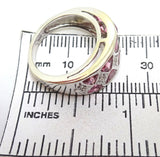 14k 3ct Pink Genuine Natural Tourmaline Ring with .12ct Diamonds (#J3515)