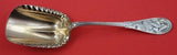 Japanese by Tiffany and Co Sterling Silver Cracker Scoop Rose Gold Fluted 9 1/2"