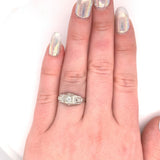 14k Vintage .12ct Genuine Natural Diamond Engagement Ring (#J5420)