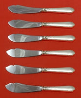 Nellie Custis By Lunt Sterling Silver Trout Knife Set HHWS 6pc Custom