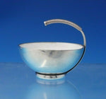 Silver Thread by Frantz Hingelberg Sterling Silver Salt Cellar w /Enamel (#4980)
