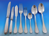 Perles by Christofle France Silverplate Flatware Service 12 Set 105 pcs Dinner