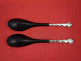 Strasbourg by Gorham Sterling Silver Salad Serving Set w/black plastic 11 3/4"