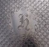 Repousse by James R. Armiger 925/1000 Sterling Serving Tray w/ Diaper Work #8745