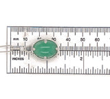 Platinum 9.55 Carat GIA Jadeite A Jade Pendant w/Diamond Platinum Chain (#J6512)